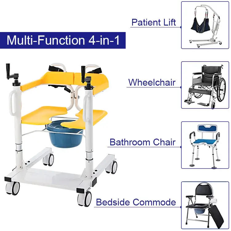 4in1 Manual Lift Multifunctional Transfer Chair (imported seafreight) ex vat