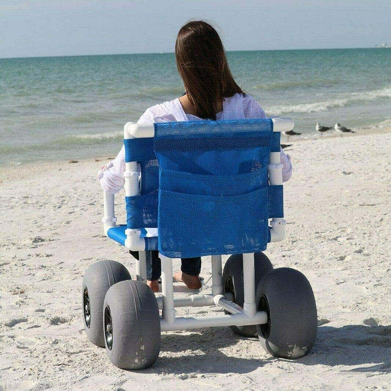 All terrain wheelchair with balloon wheels (imported in bulk seafreight)