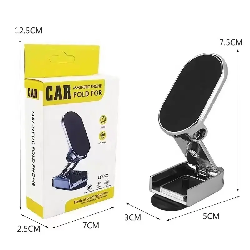 Aluminium 360 Adjustable Magnetic Car Cellphone Holder (imported airfreight)