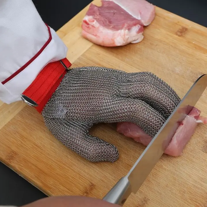 Short Stainless Steel Chain Butchery Gloves (Imported airfreight) ex vat