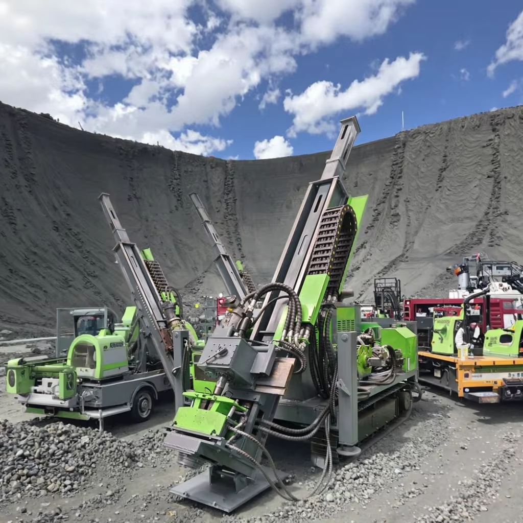 Imported HD-600F Crawler Core Diesel Engine Drilling Rig With Gear Bearing Pump Motor Gearbox (ex vat)