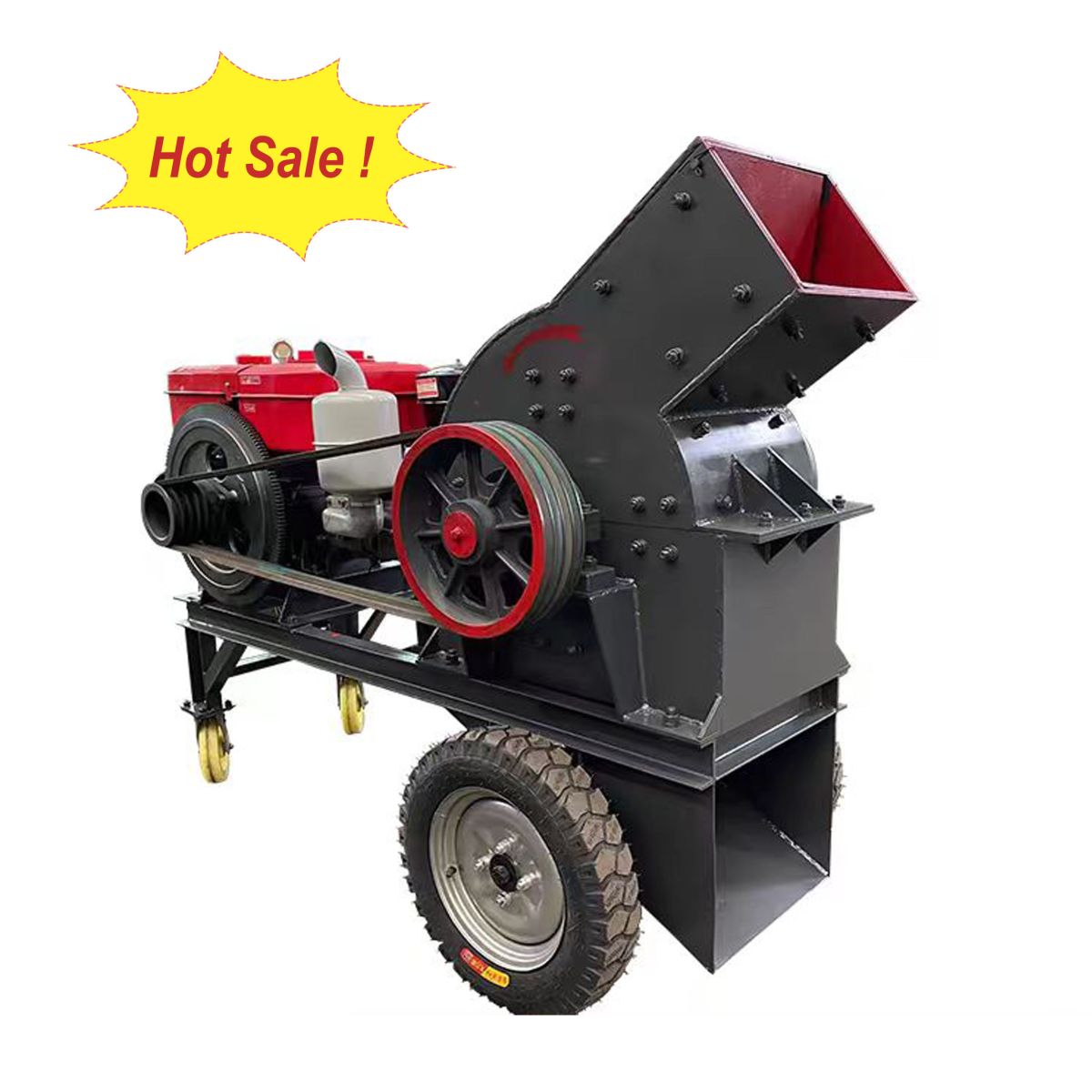 Imported High Efficiency Industrial Hammer Crusher with Max.40t/h Capacity (ex vat)