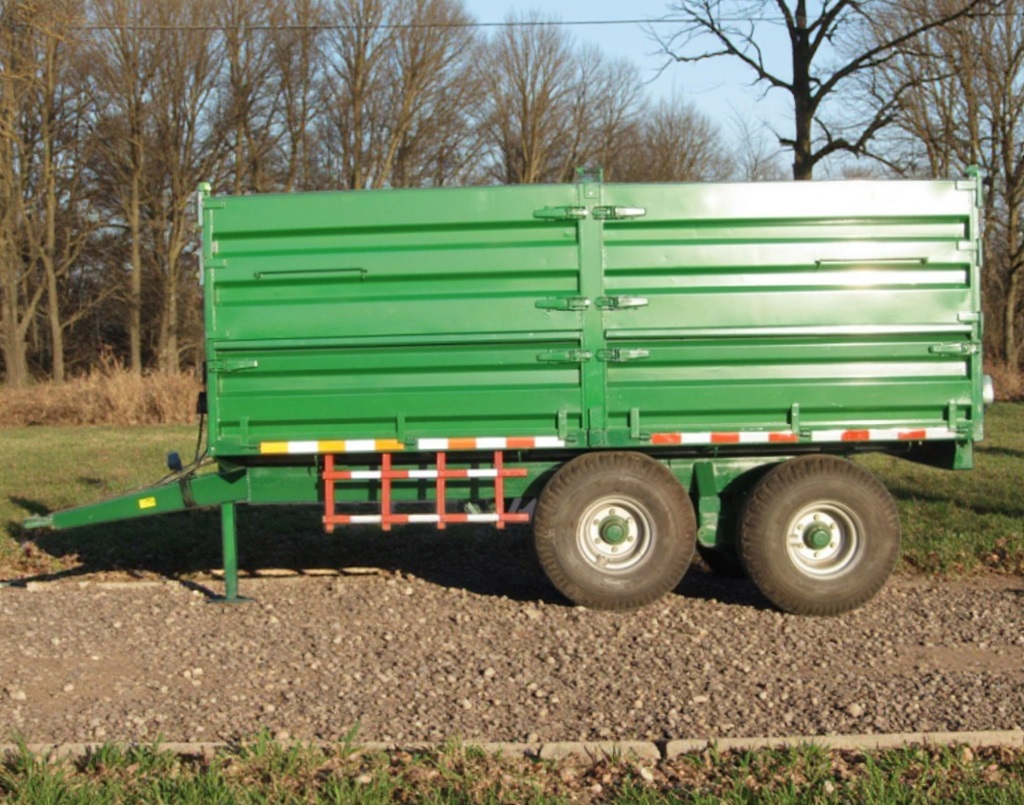 Imported 10Ton Double Axle 4-Wheel Farm Dump Trailer (ex vat)