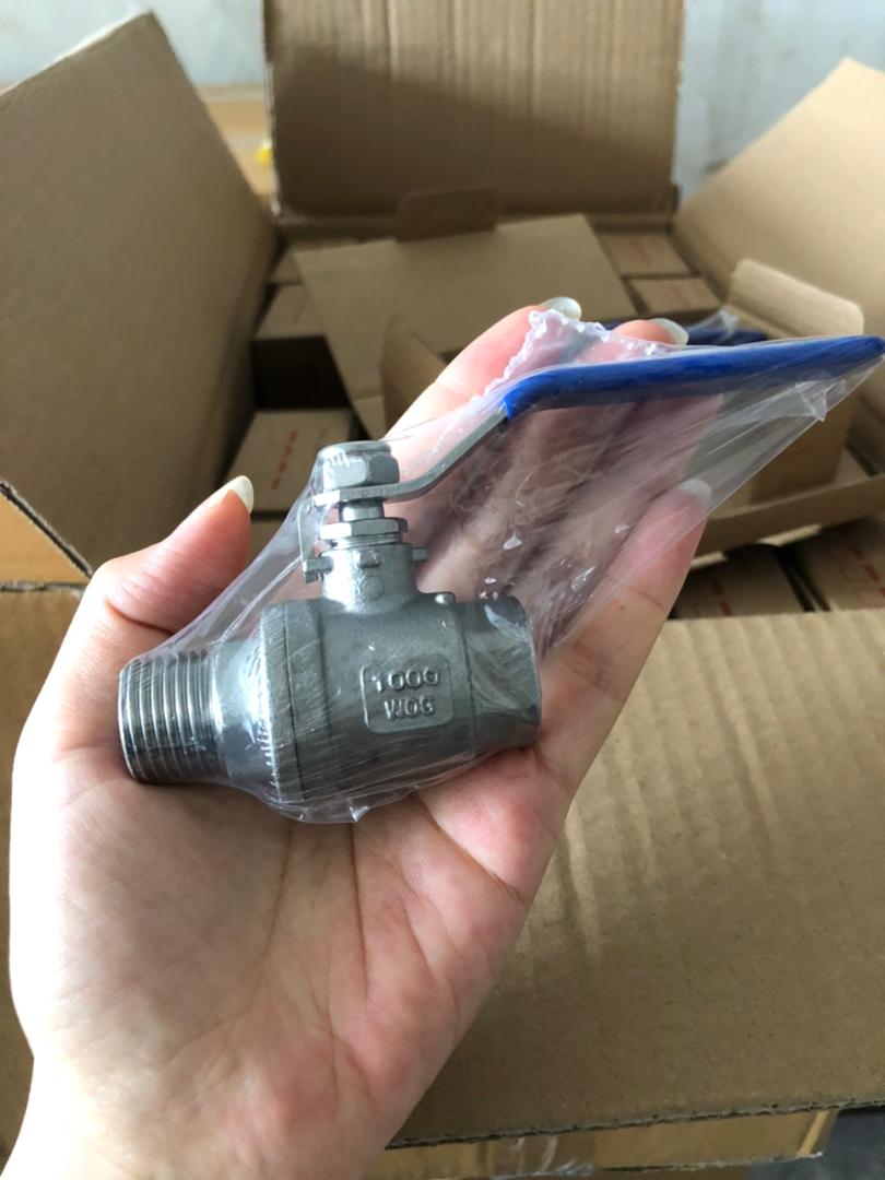Male-Female Ball Valve 15mm Stainless Steel 304 (seafreight imported) ex vat